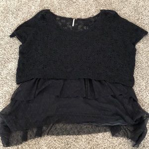 Free People Layer Woven Top Size Small Like New